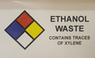 Label - "Ethanol Waste"